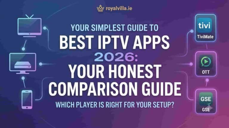 Best IPTV apps 2026 comparison TiviMate IPTV Smarters Pro XCIPTV on Firestick and Smart TV by RoyalVilla.ie